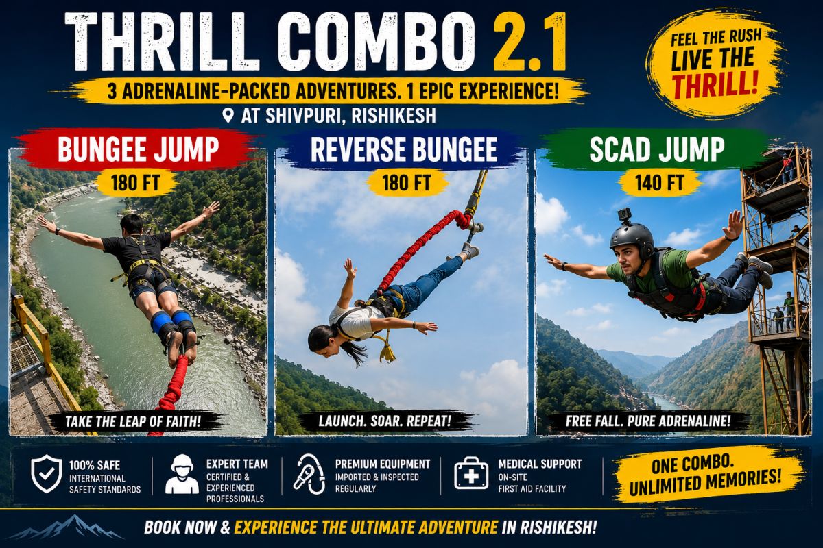 Thrill Combo 2.1 – Bungee Jump + Reverse Bungee + SCAD Jump — photo 1