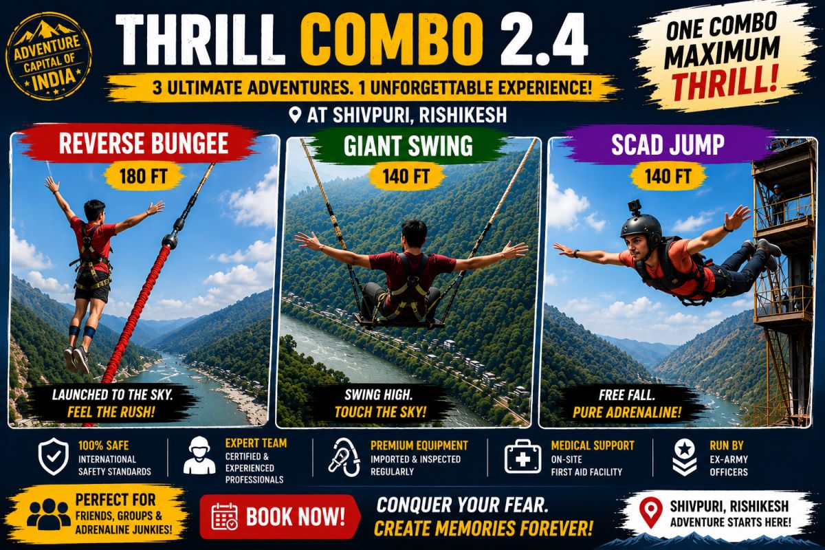 Thrill Combo 2.4 – Reverse Bungee + Giant Swing + SCAD Jump — photo 1